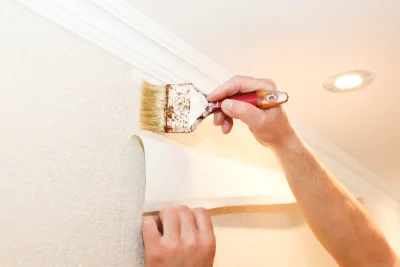 Pose de papier peint à Bullion — revêtements muraux et toiles de verre